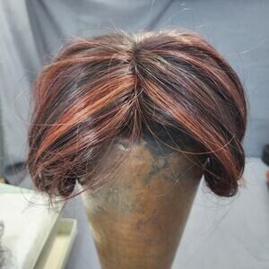 Jon Renau 366 easiPart HD XL 8" HF Synthetic Hair Topper FS2V/31V Choc Cherry